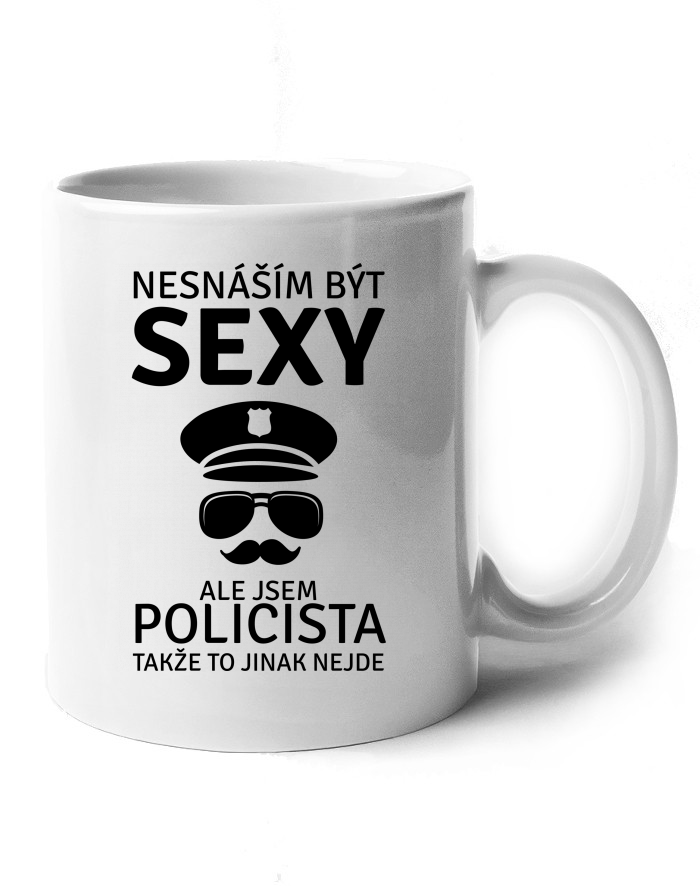 Keramický hrnek Sexy policista