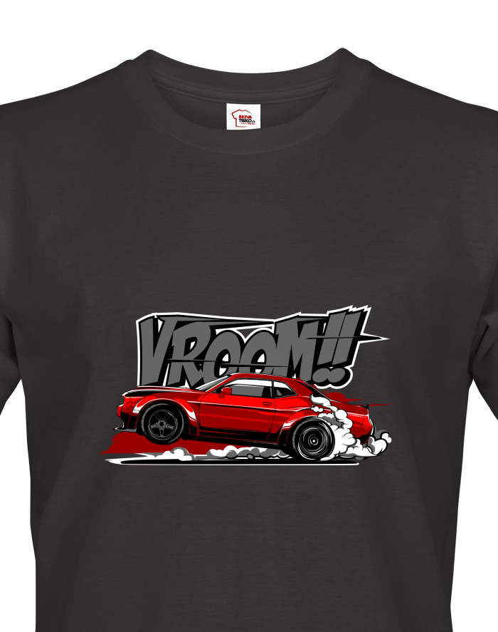 Pánské tričko Dodge Challenger – Vroom!!