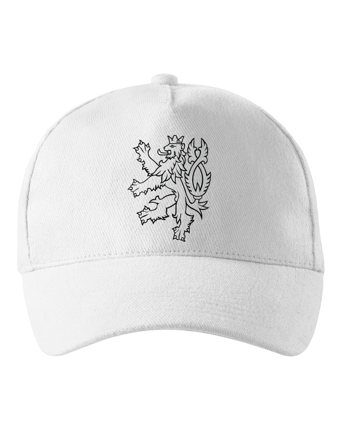 Unisex kšiltovka Český lev bílý