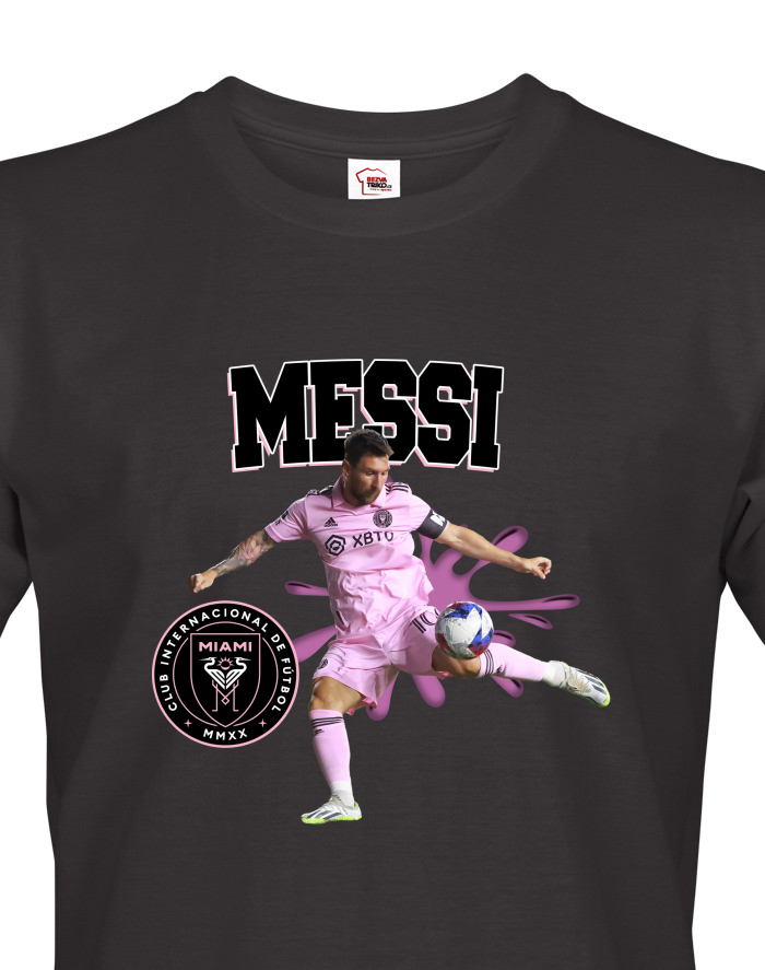 Pánské tričko s krátkým rukávem Lionel Messi Inter Miami