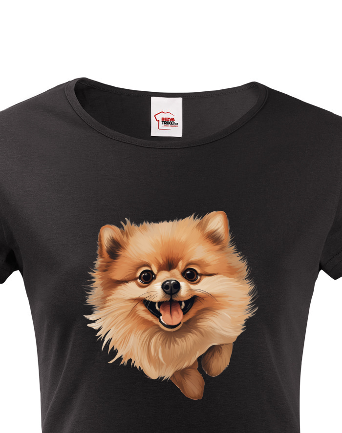 Dámské tričko Pomeranian špic