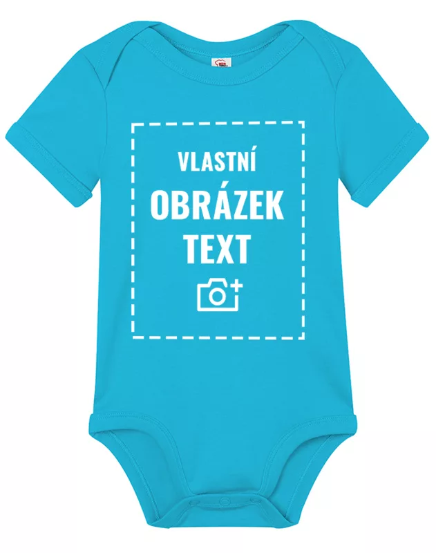 Dětské body s krátkým rukávem a vlastním potiskem