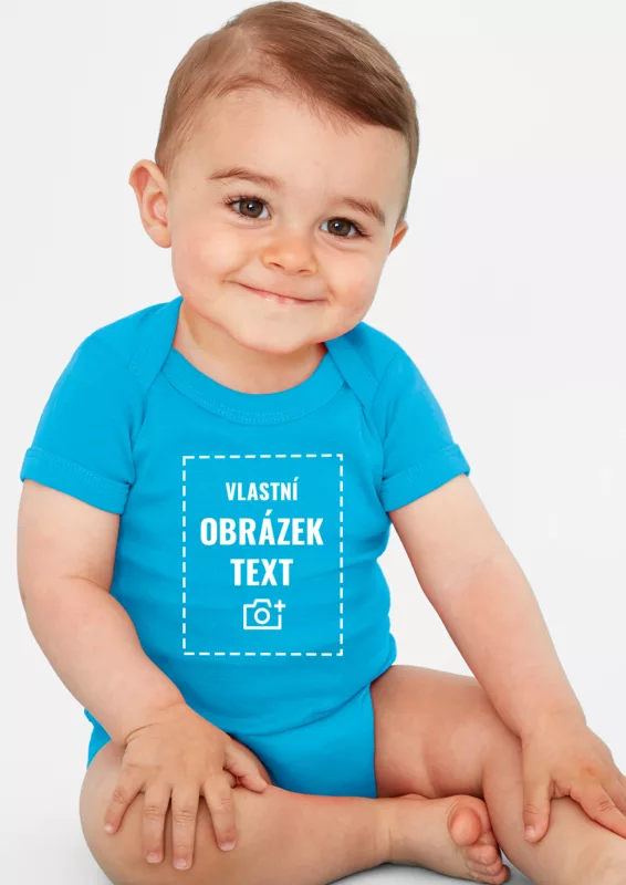Dětské body s krátkým rukávem a vlastním potiskem