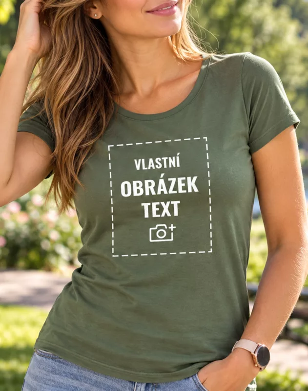 Dámské tričko z bio bavlny s vlastním potiskem