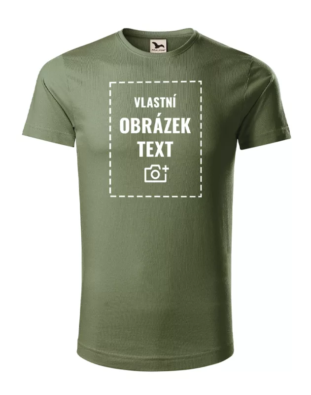 Pánské tričko z bio bavlny s vlastním potiskem