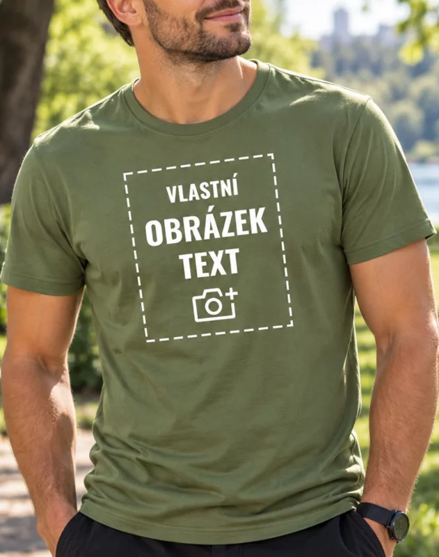 Pánské tričko z bio bavlny s vlastním potiskem