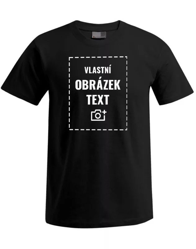 Pánské tričko s krátkým rukávem Plus Size s vlastním potiskem