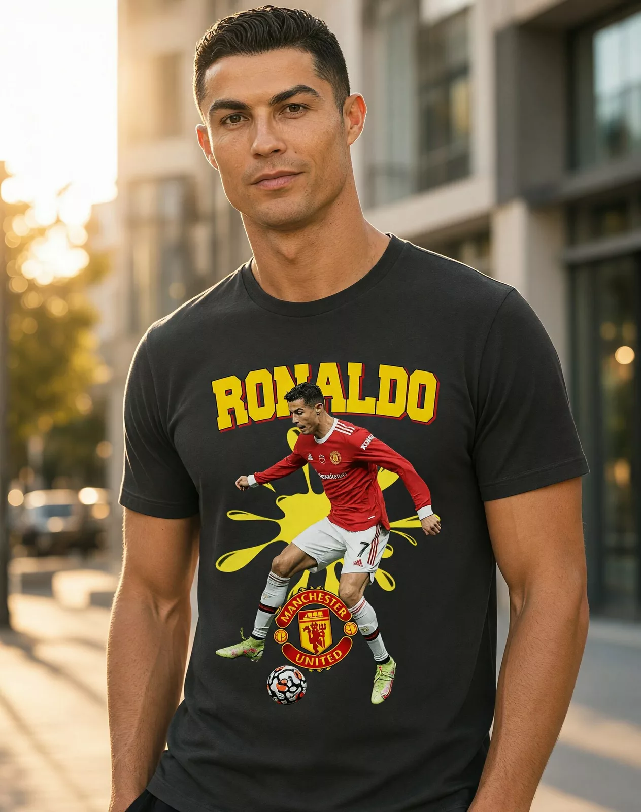 Pánské tričko s krátkým rukávem – Cristiano Ronaldo Manchester United