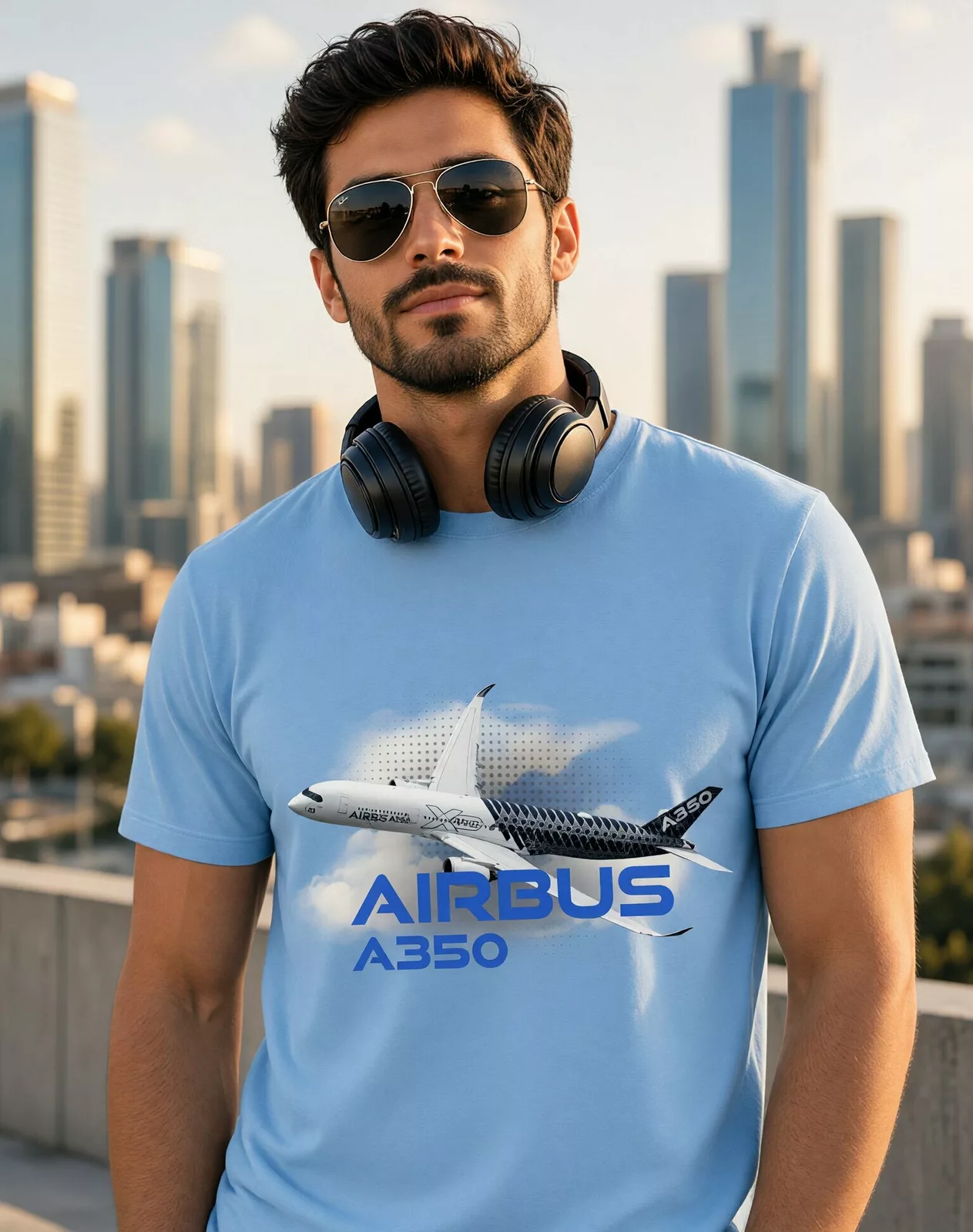 Pánské tričko Airbus A350