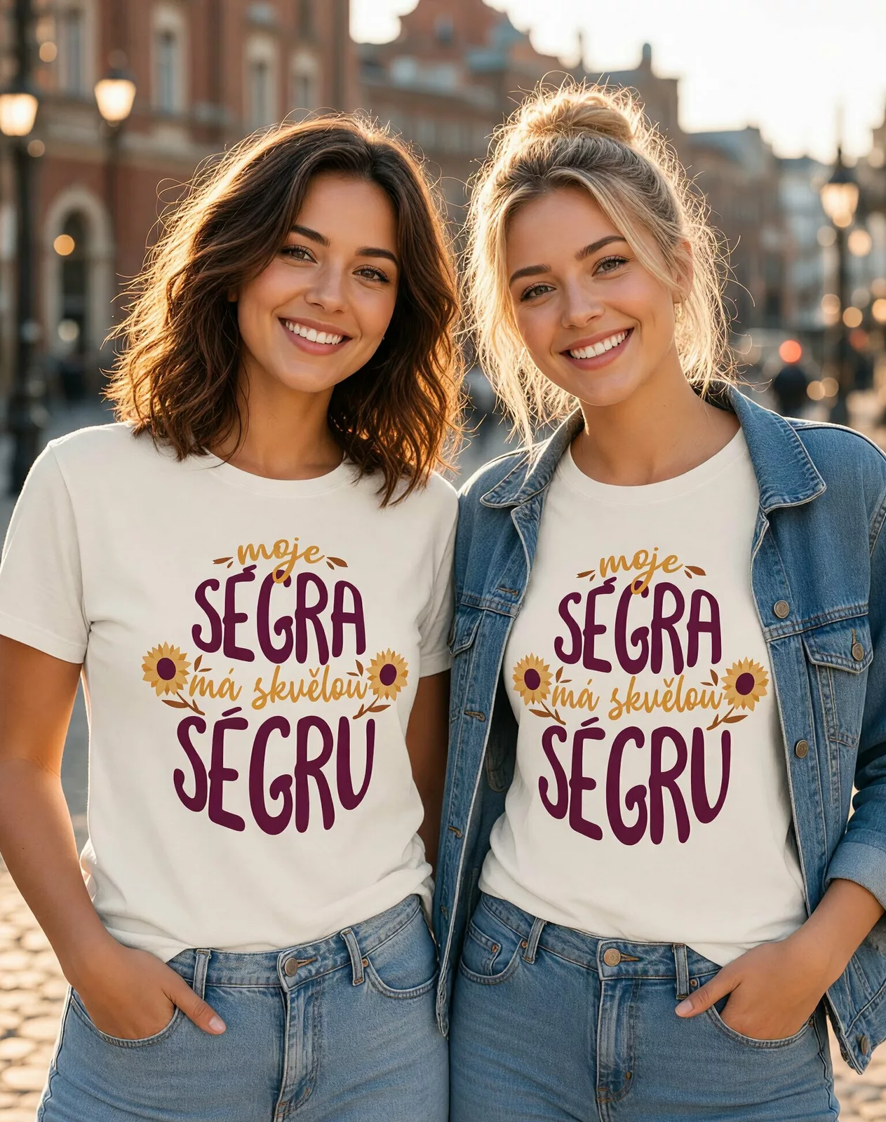 Dámské tričko Moje ségra má skvělou ségru
