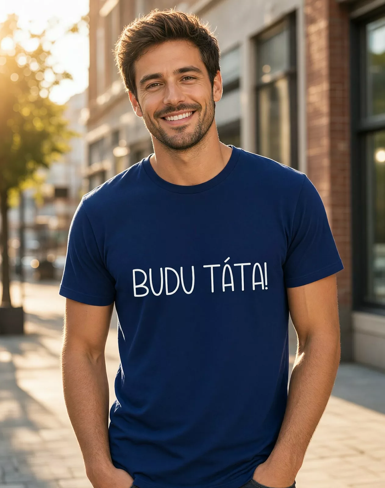 Pánské tričko Budu táta!
