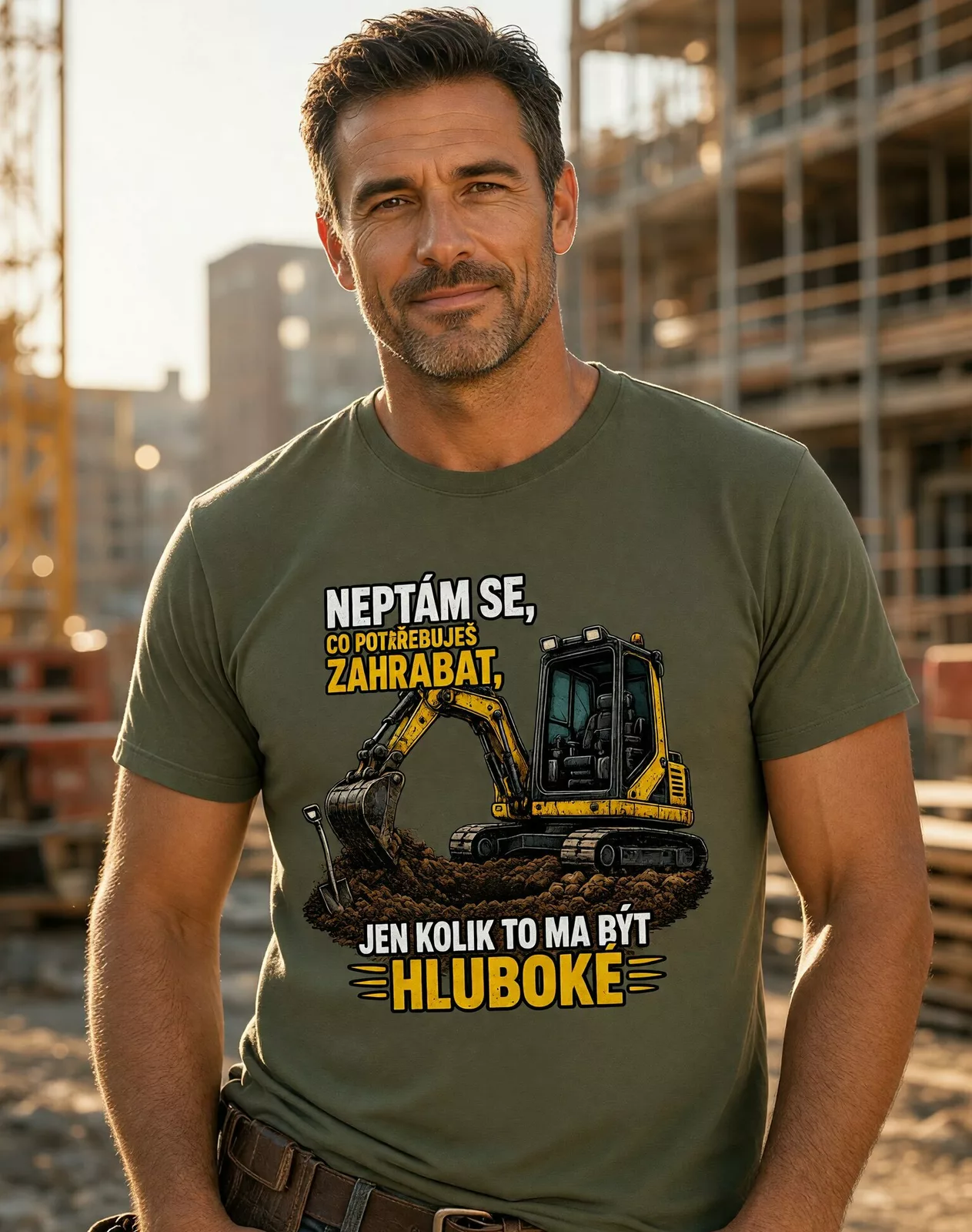 Pánské tričko Neptám se, co potřebuješ zahrabat