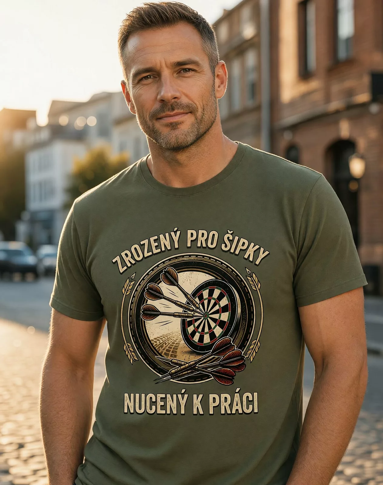 Pánské tričko Zrozený pro šipky
