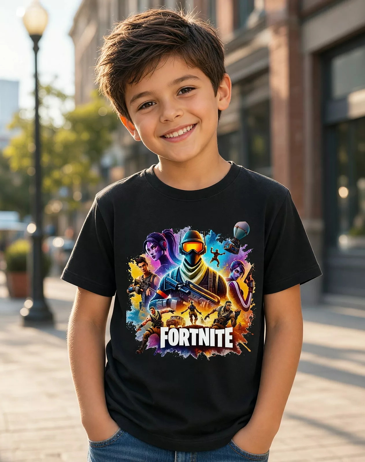 Dětské tričko Fortnite – battle royale tým