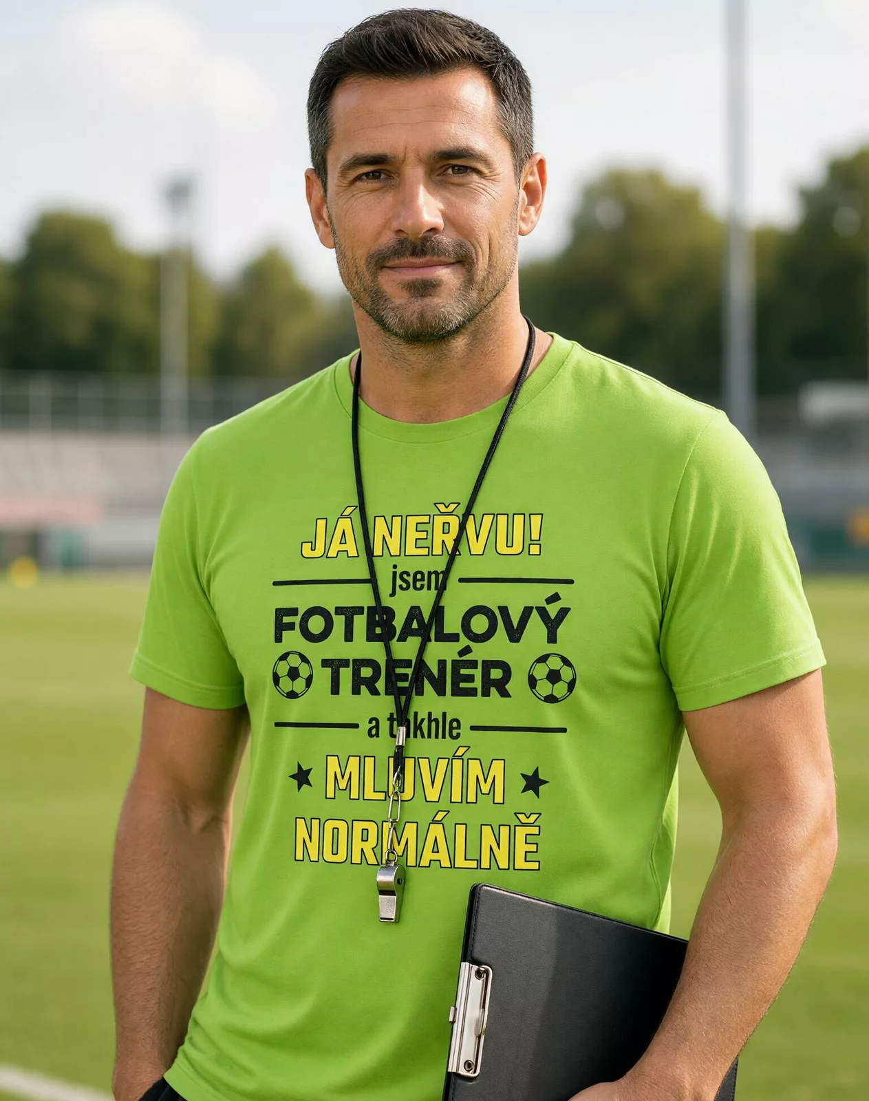 Tričko pro fotbalového trenéra - Já nervu! Mluvím normálně
