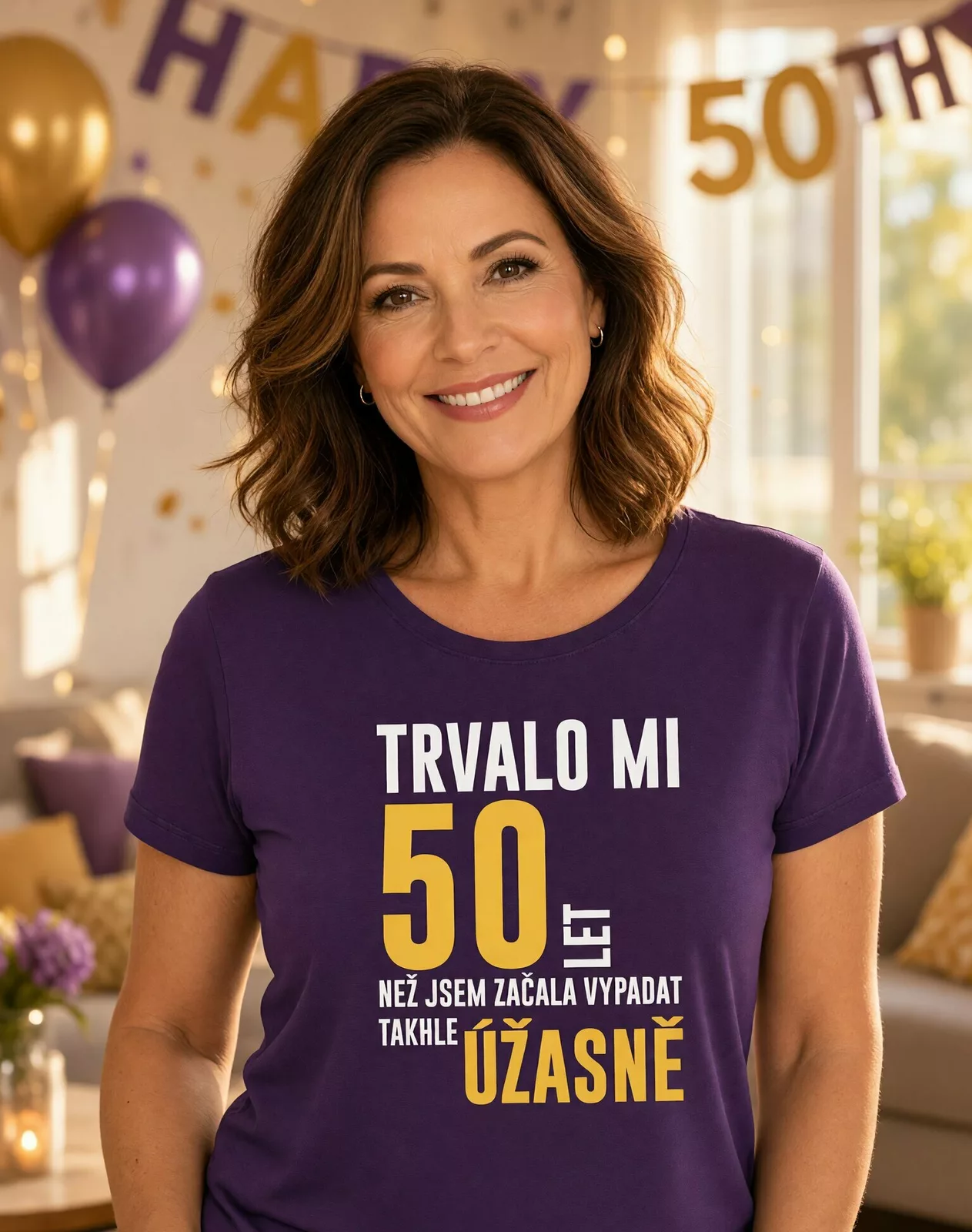Dámské tričko 50. narozeniny - 50 let, než...