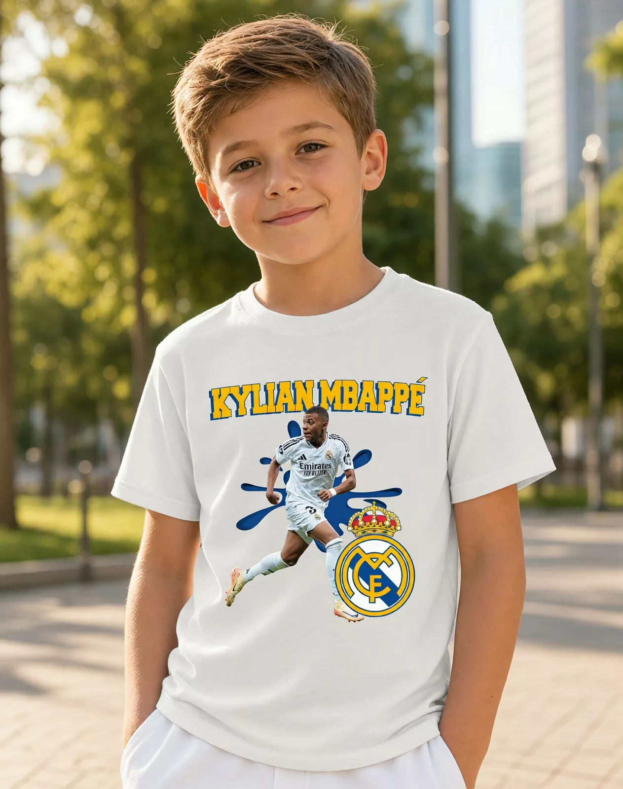 Dětské tričko Mbappé - Real Madrid