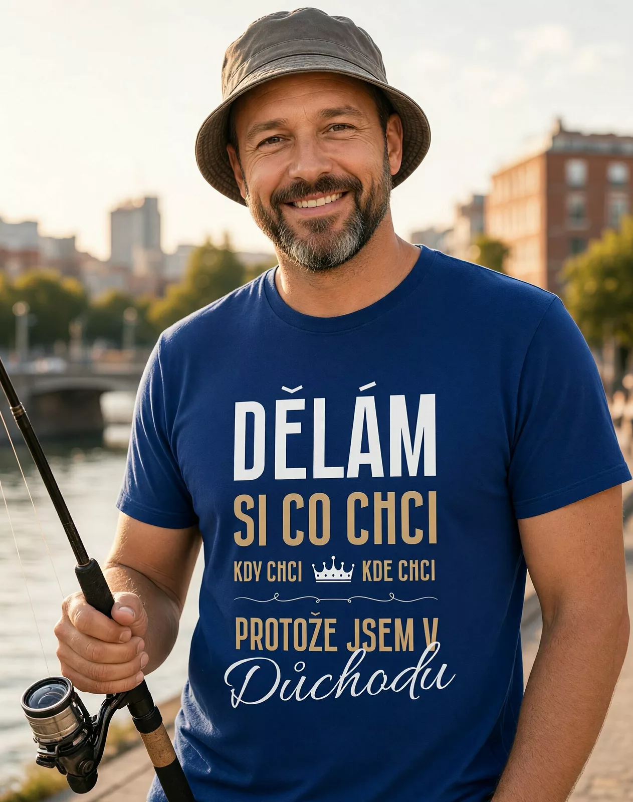 Tričko Jsem v důchodu - Si co chci, kdy chci, kde chci
