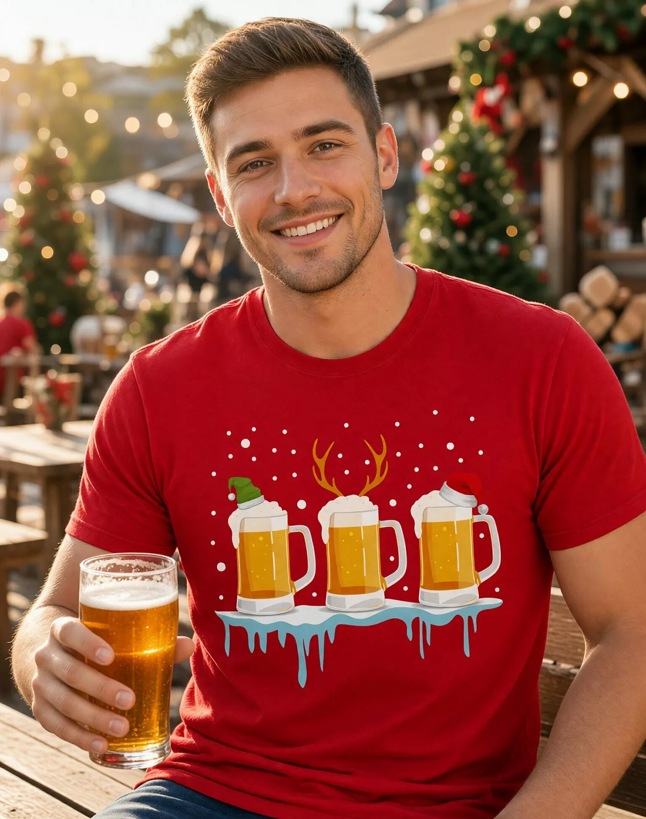 Pánské tričko Christmas beer