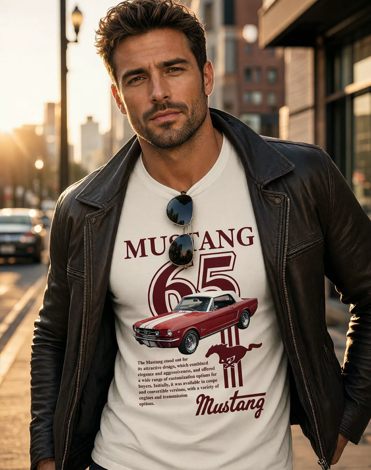Pánské tričko Ford Mustang 65 – legendární kabriolet