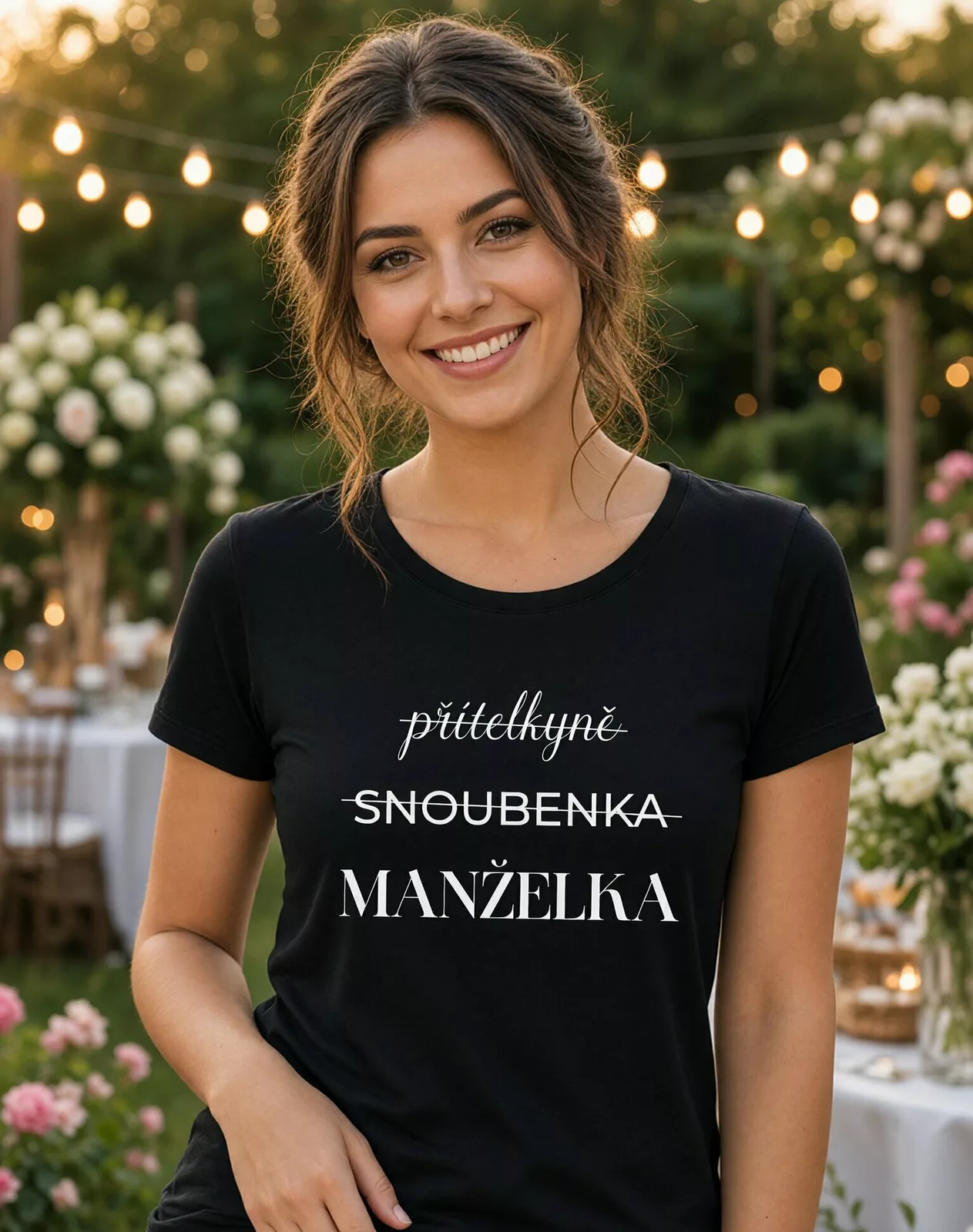 Dámské tričko Přítelkyně - Snoubenka - Manželka