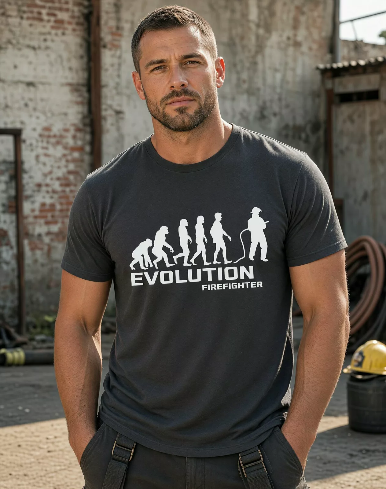 Pánské tričko pro hasiče Evoluce