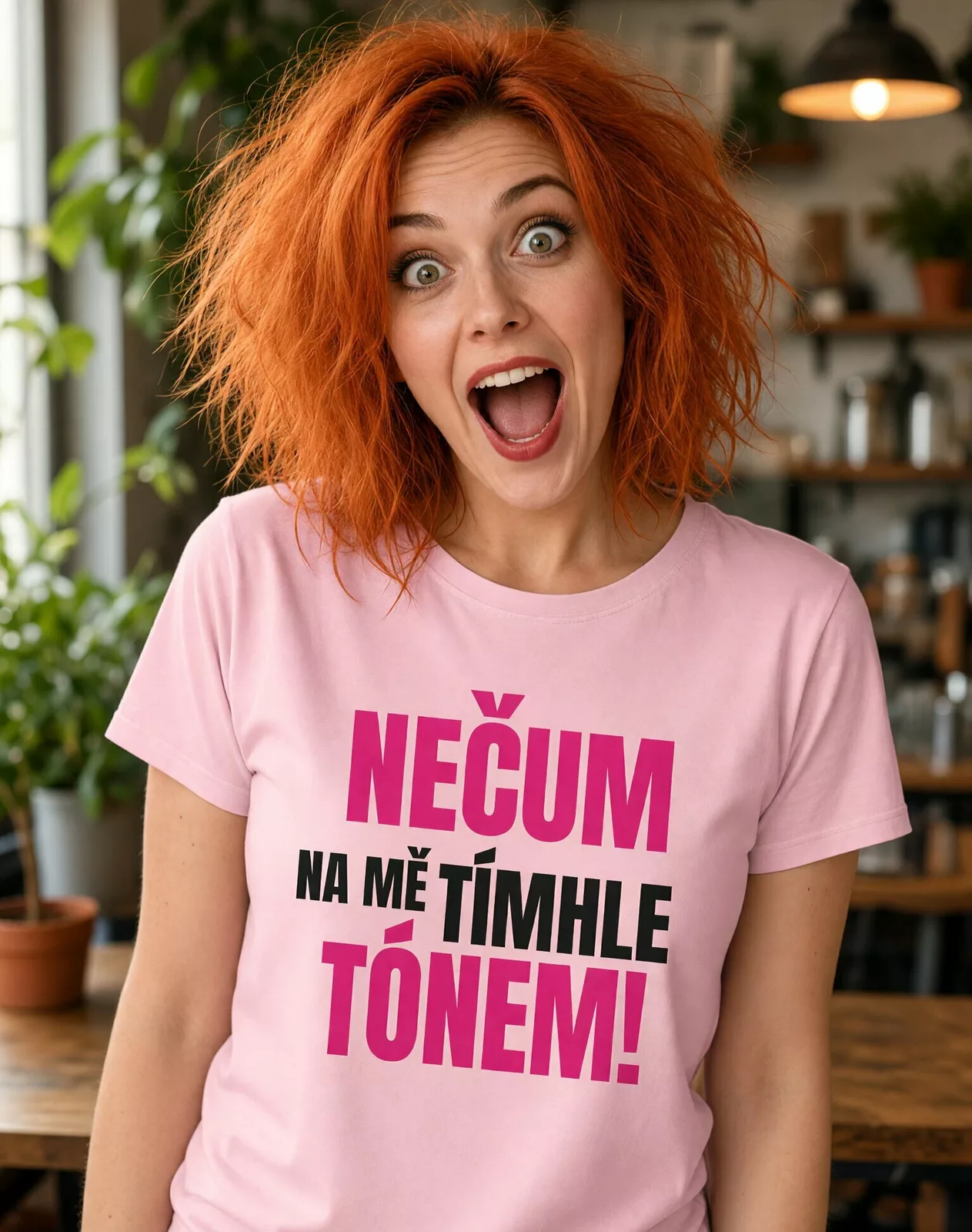 Dámské tričko s krátkým rukávem - Nečum na mě tímhle tónem
