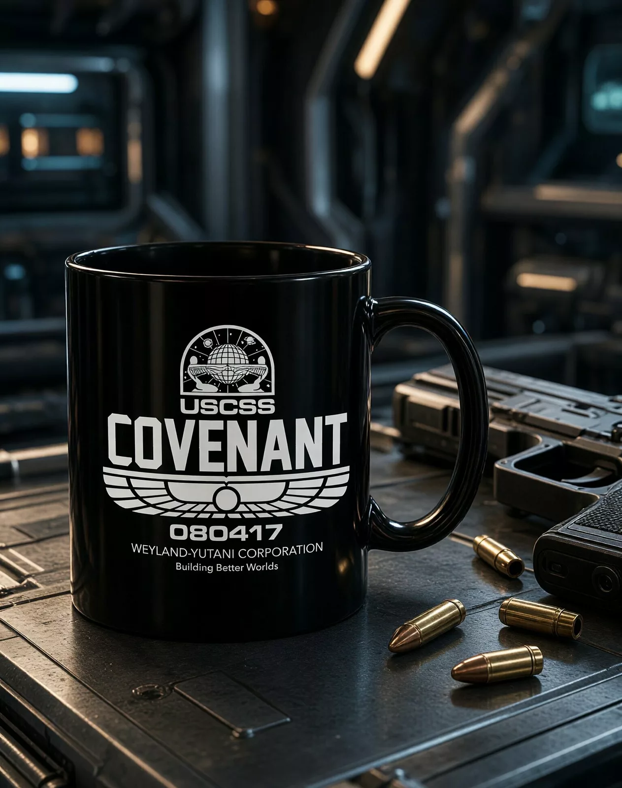 Keramický hrnek USCSS Covenant černý