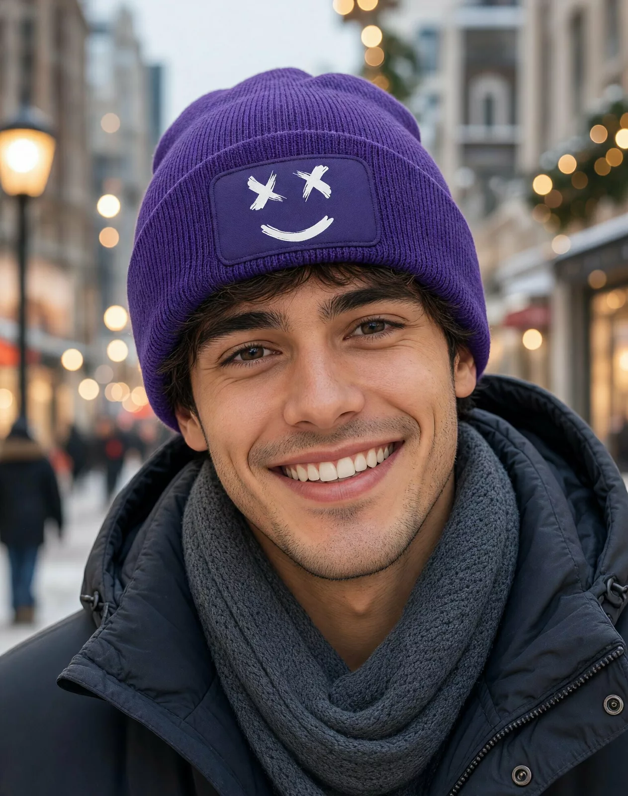 Unisex čepice Smile face